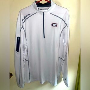 Columbia long sleeve shirt size XL. White. GA bulldog golf shirt. Barely used